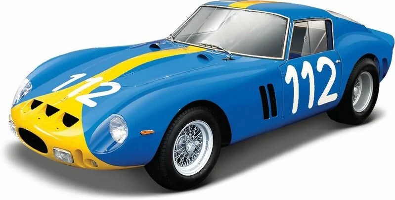 Ferrari 250 GTO #112 albastru/galben - 1/24 Bburago