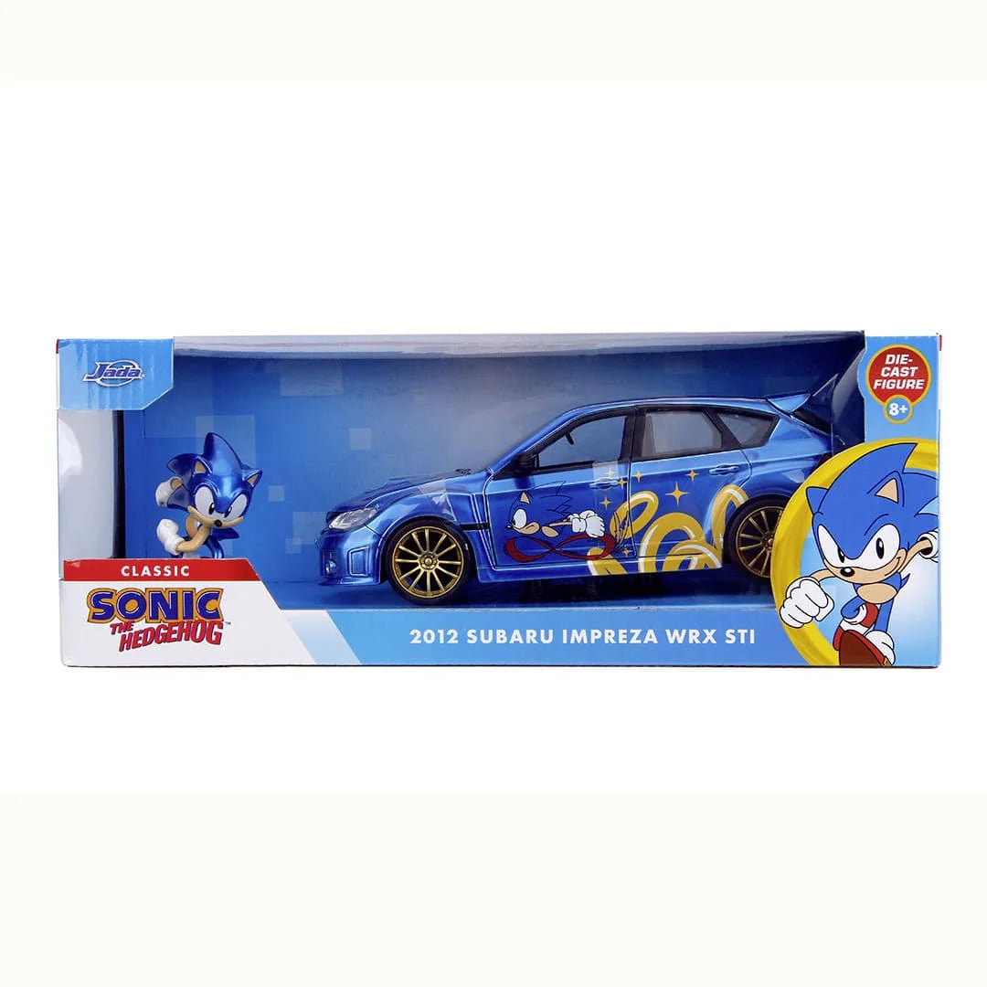 Subaru Impreza Wrx Sti 2012 cu figurina Sonic - 1/24 Jada