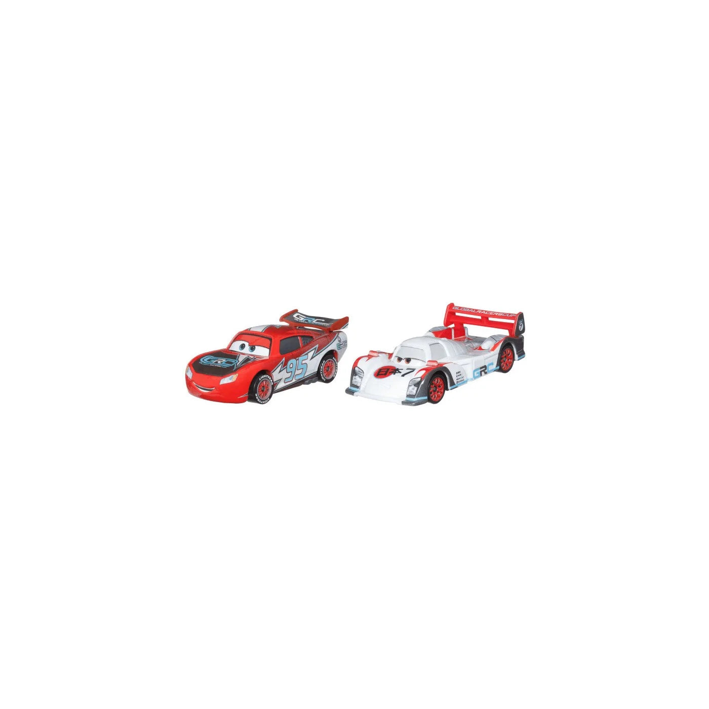 Set 2 masinute metalice Lightning Mcqueen Flash Mcqueen si Shu Todoroki - 1/55 Cars