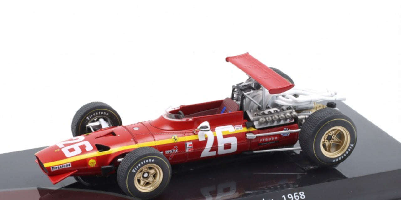 Formula 1 Ferrari 312 F1-68 #26 - Jacky Icks 1968 cu vitrina plexiglass - 1/24 Premium Collectibles