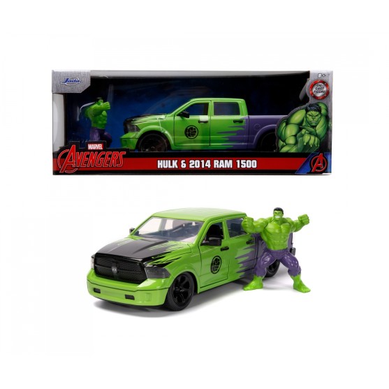 Dodge Ram 1500 cu figurina Hulk - 1/24 Jada