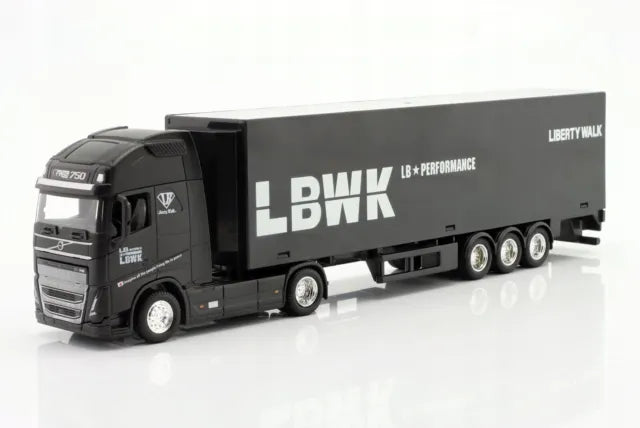 TIR Volvo FH16 negru LBWK - 1/43 Bburago