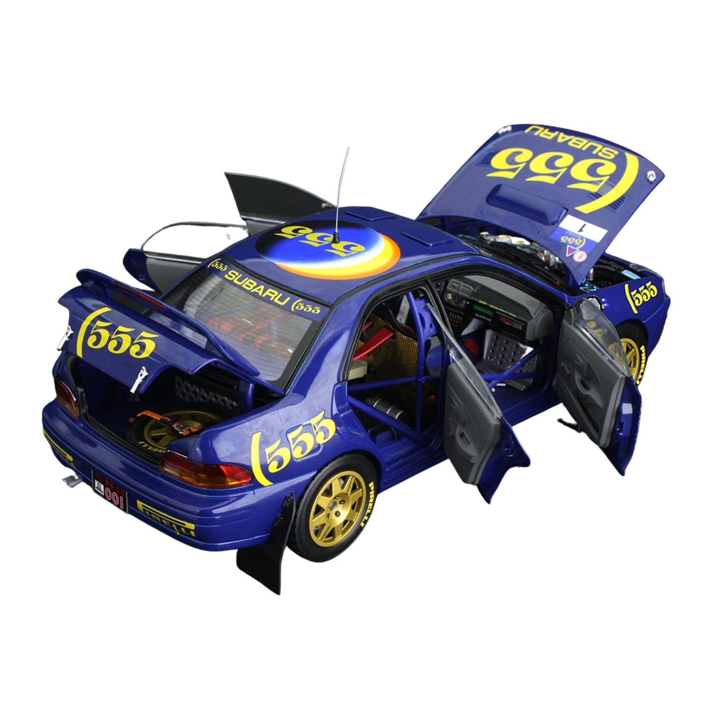 Subaru Impreza 555 #1 P.Bourne/T.Sircombe Winner 555 Hong Kong Beijing Rally 1994 399pcs - 1/18 SunStar