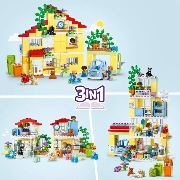 LEGO DUPLO 10994 - Casa de familie 3 in 1 (218 piese)