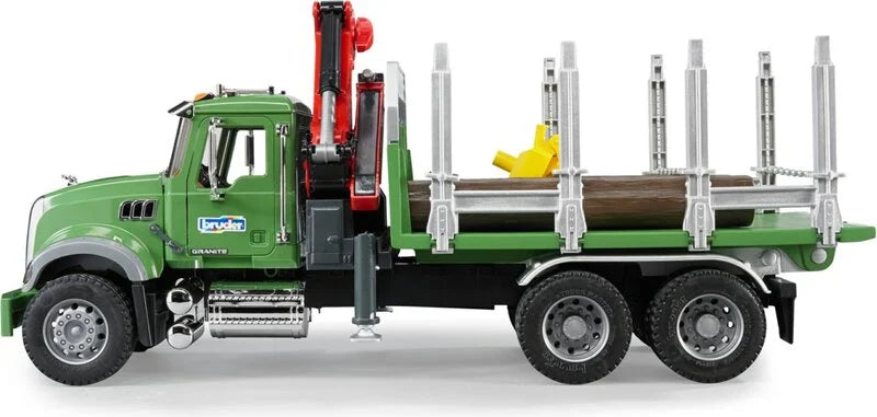 BRUDER 02824 - Camion forestier Mack cu macara
