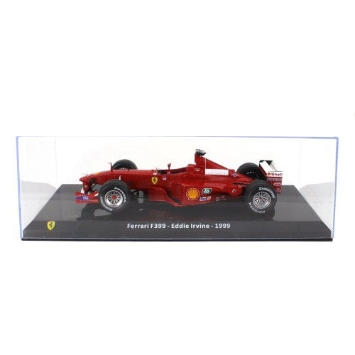 Formula 1 Ferrari F399 Eddie Irvine 1999 #4 cu vitrina plexiglass - 1/24 Premium Collectibles