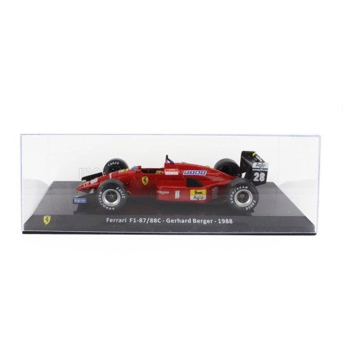 Formula 1 Ferrari F1-87/88C - Gerhard Berger 1988 #28 cu vitrina plexiglass - 1/24 Premium Collectibles
