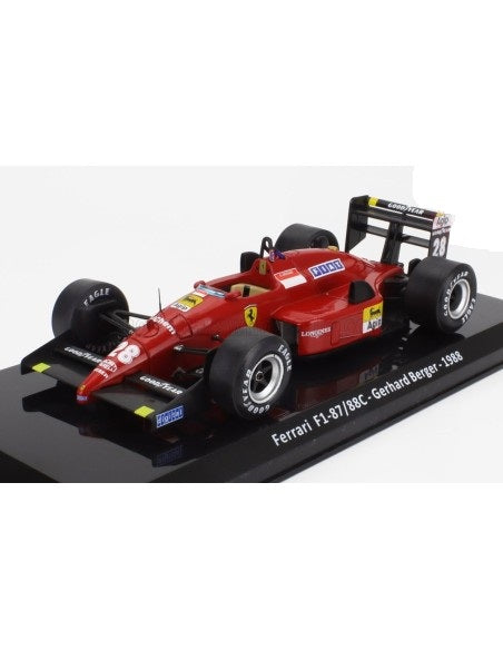 Formula 1 Ferrari F1-87/88C - Gerhard Berger 1988 #28 cu vitrina plexiglass - 1/24 Premium Collectibles