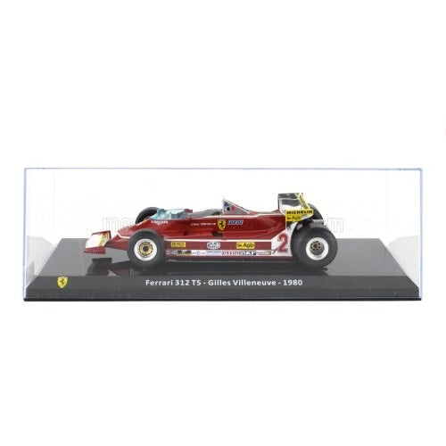 Formula 1 Ferrari 312 T5 - Gilles Villeneuve 1980 #2 cu vitrina plexiglass - 1/24 Altaya