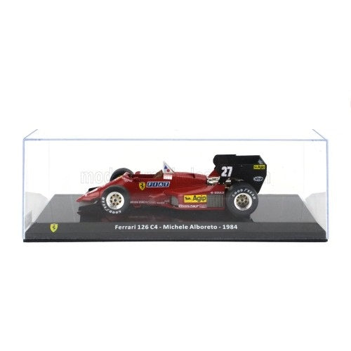 Formula 1 Ferrari 126 C4 - Michele Alboreto 1984 #27 cu vitrina plexiglass - 1/24 Premium Collectibles