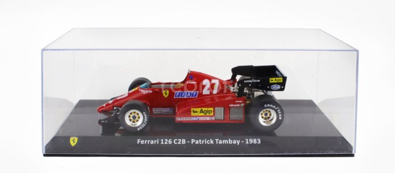 Formula 1 Ferrari 126 C2B - Patrick Tambay 1983 cu vitrina plexiglass - 1/24 Altaya