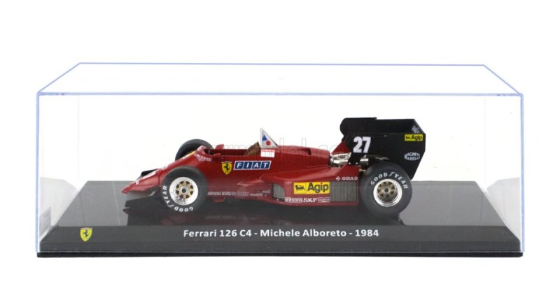 Formula 1 Ferrari 126 C4 - Michele Alboreto 1984 #27 cu vitrina plexiglass - 1/24 Premium Collectibles