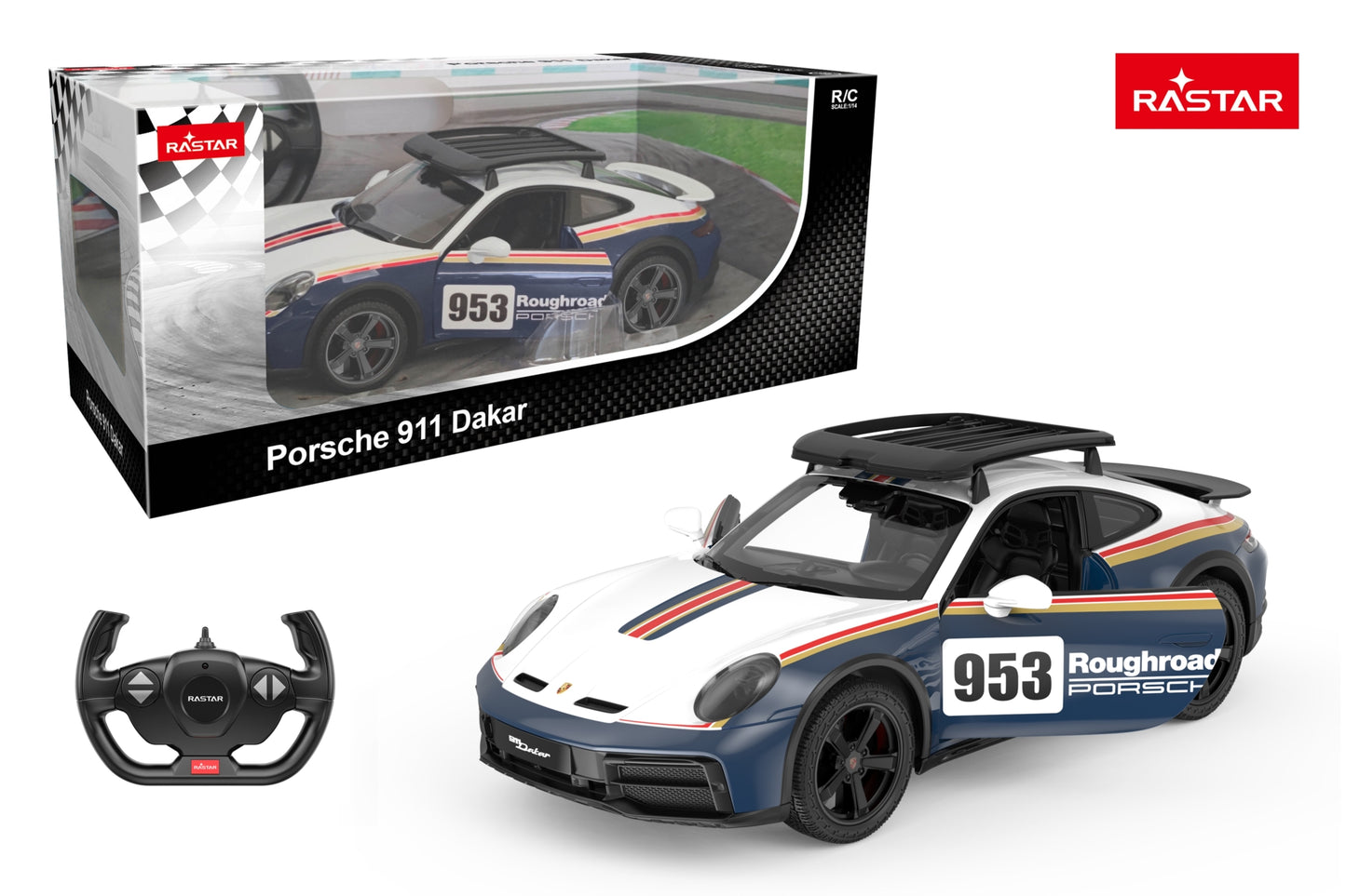 Porsche 911 Dakar cu telecomanda - 1/14 Rastar
