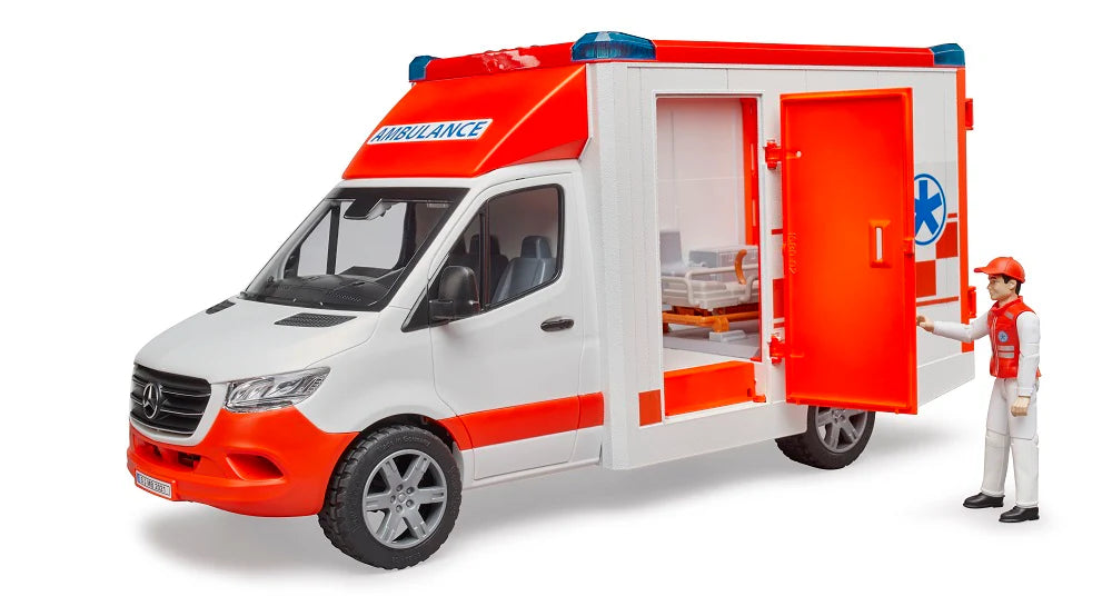 BRUDER 02676 - Ambulanta Mercedes Benz Sprinter cu paramedic