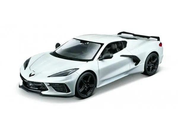 Chevrolet Corvette Stingray Coupe 2020 alb - 1/24 Maisto