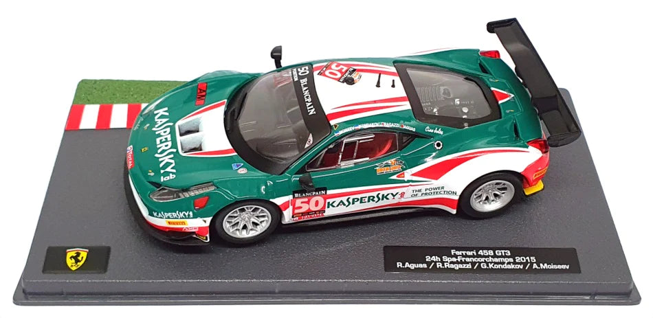 Ferrari 458 GT3 24h Spa-Francorchamps 2015 cu vitrina plexiglass - 1/43 Altaya