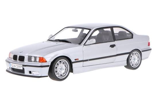BMW E36 Coupe M3 arctic silver 1997 - 1/18 Solido