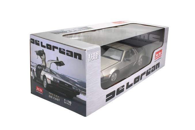 DeLorean 1981 DMC 12 Coupe stainless steel - 1/18 Sun Star