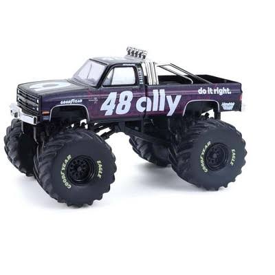 Monster Truck Chevrolet Silverado 1984 Hendrick Motorsports #48 - 1/64 Greenlight