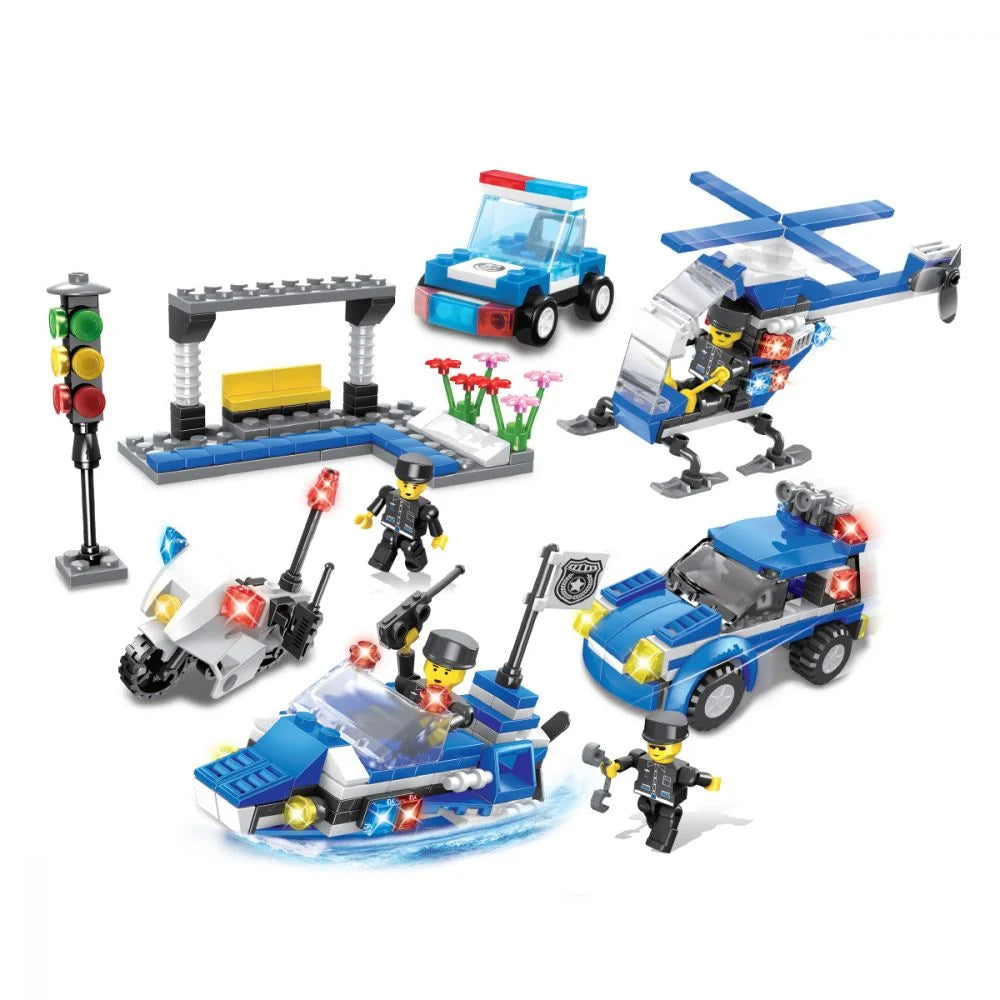 Set constructii Micul Constructor (426 piese) - Echipajul de politie