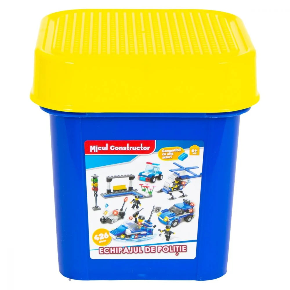 Set constructii Micul Constructor (426 piese) - Echipajul de politie