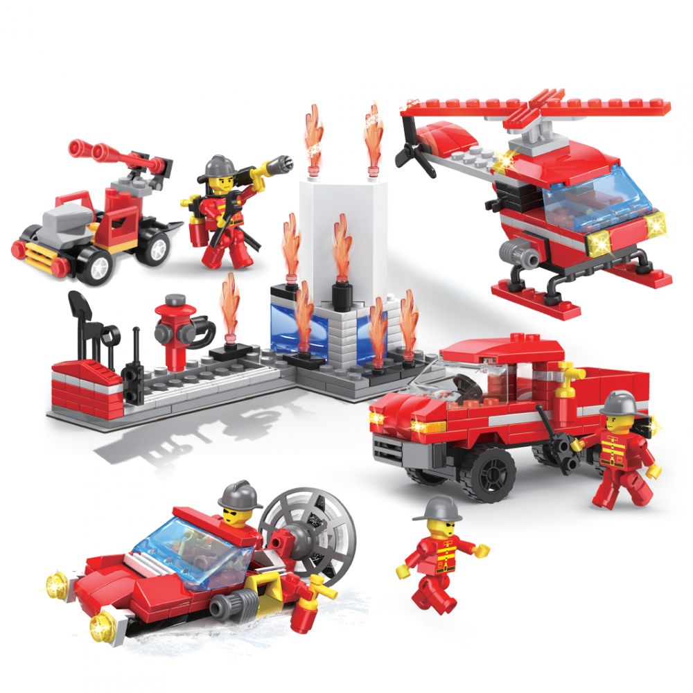 Set constructii Micul Constructor (437 piese) - Echipa de pompieri