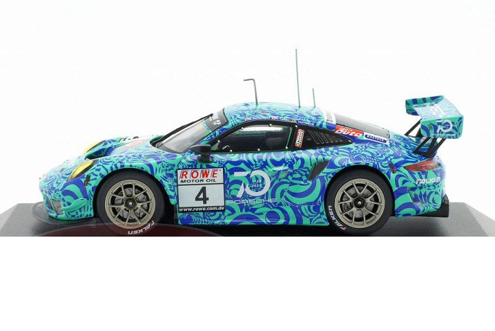 Porsche 911 GT3 R #4 VLN 7 Nurburgring 2018 cu vitrina plexiglass - 1/43 IxoModels
