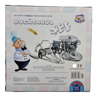 Joc Creativ D-Toys, Set de Gatit si Decupat pentru BUCATARUL SEF