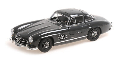 Mercedes-Benz 300 SL Gullwing W198 year 1955 dark grey 1/414pcs - 1/18 Minichamps