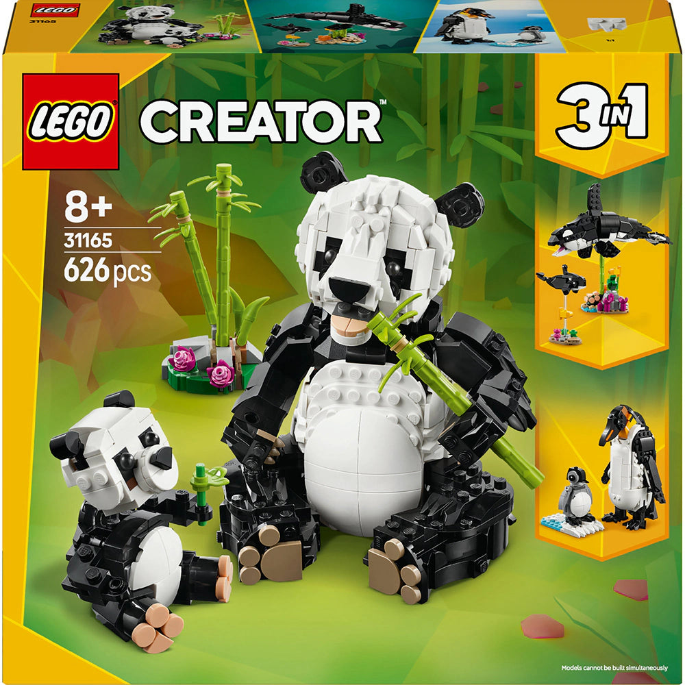 LEGO Creator 3 in 1 31165 - Animale salbatice: Familia de ursi panda (626 piese)