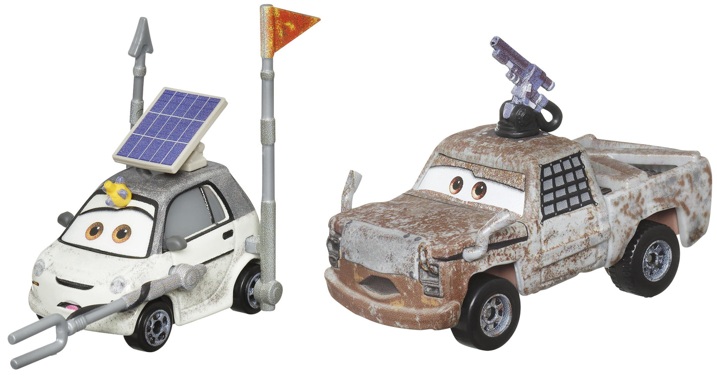 Set 2 masinute metalice Cars 1/55 - Ken Engimoki si Justin Roadritter