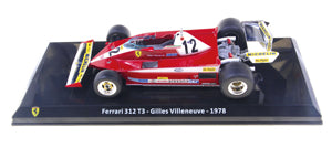Formula 1 Ferrari 312 T3 #12 - Gilles Villeneuve 1978 cu vitrina plexiglass - 1/24 Premium Collectibles