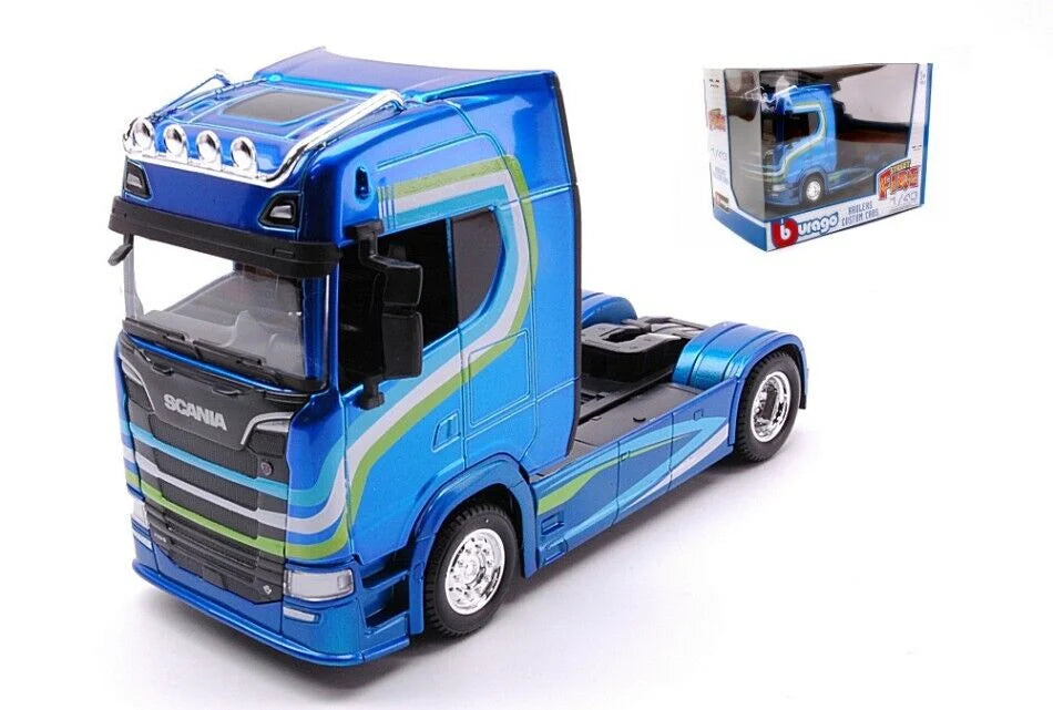 Camion cap tractor Scania S730 albastru - 1/43 Bburago