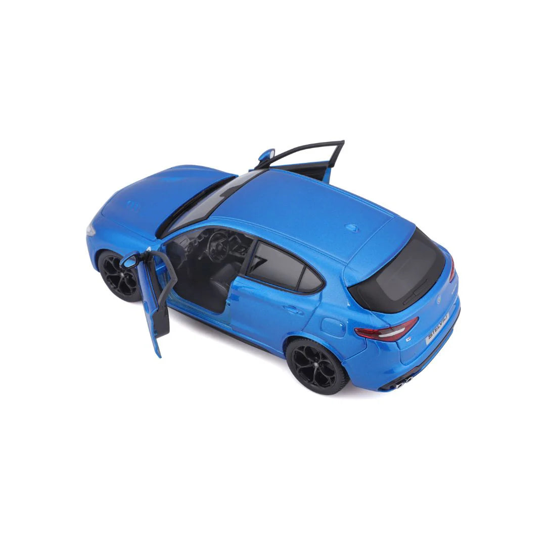 Alfa Romeo Stelvio albastra - 1/24 Bburago