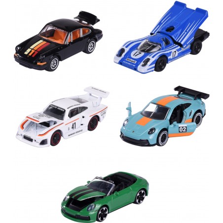 SET 5 masinute Porsche Edition - 1/64 Majorette