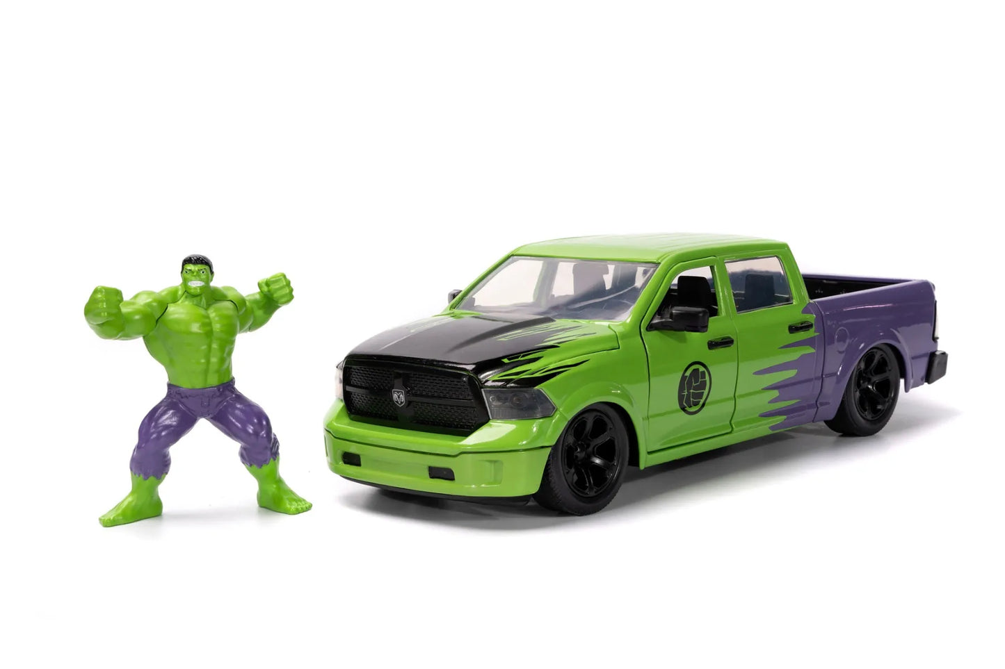 Dodge Ram 1500 cu figurina Hulk - 1/24 Jada
