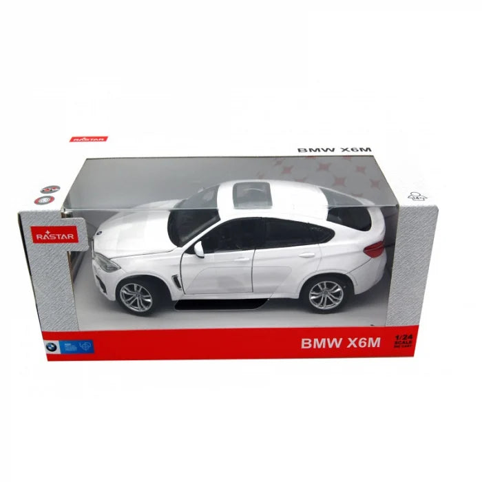 Masinuta BMW X6M alb - 1/24 Rastar