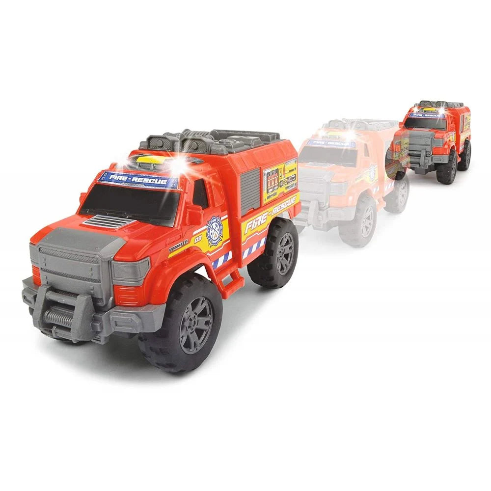 Masinuta de pompieri Dickie Toys Fire Rescue 21cm cu lumini si sunete - motorizat