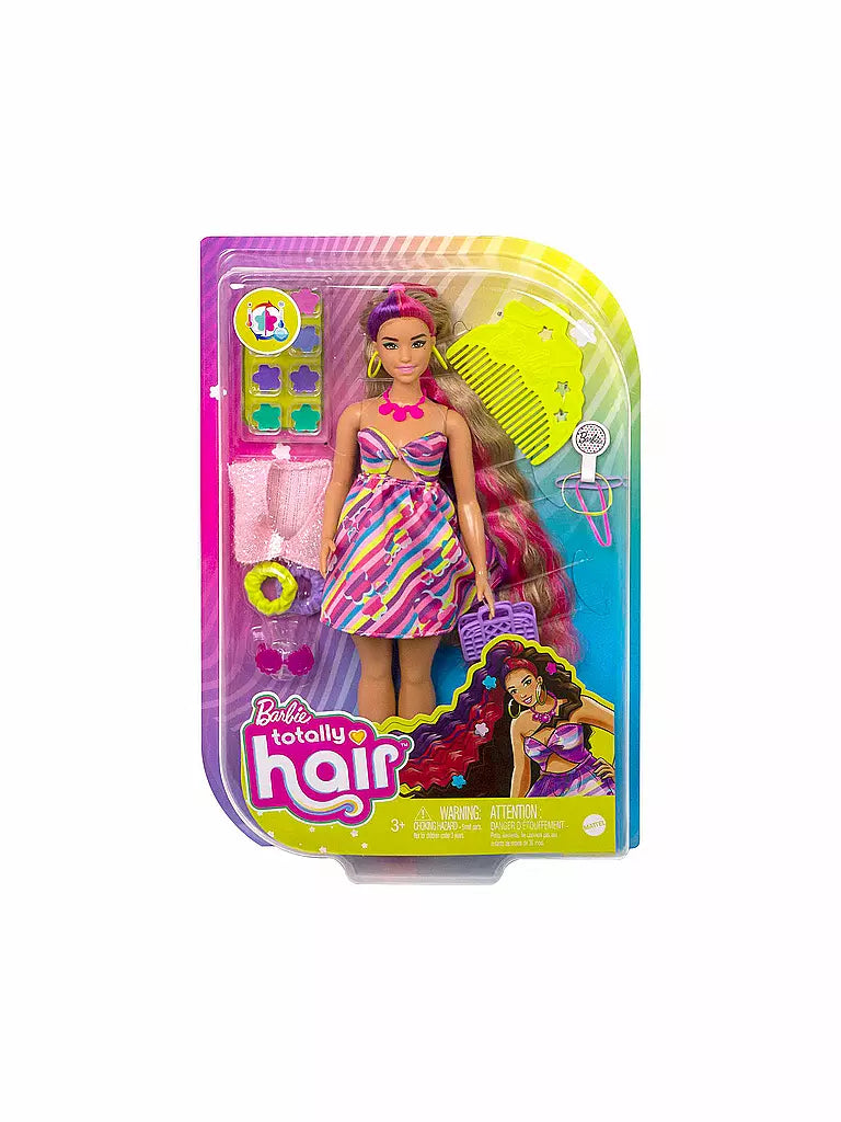 Papusa Barbie satena Totally hair - Mattel