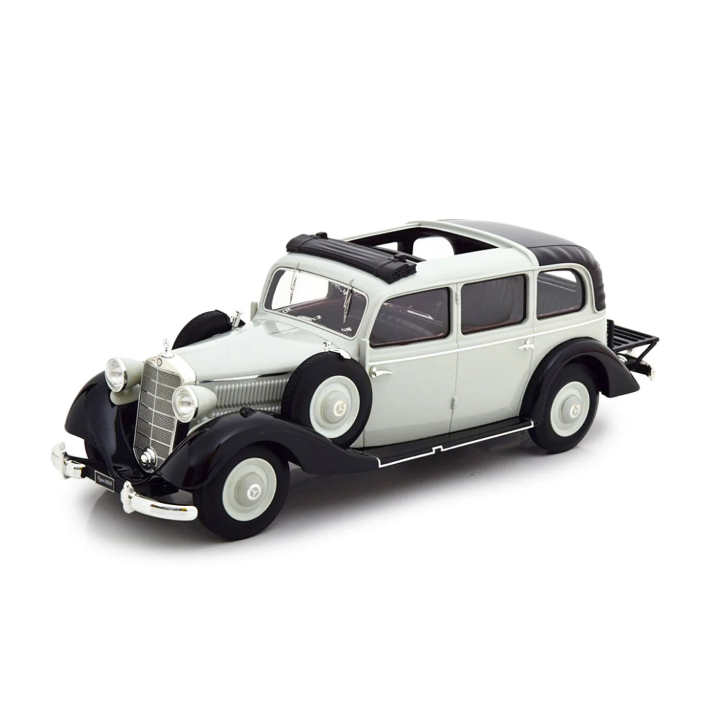 Mercedes-Benz 260D Pullman Landaulet 1936 gri/negru - 1/18 Triple9