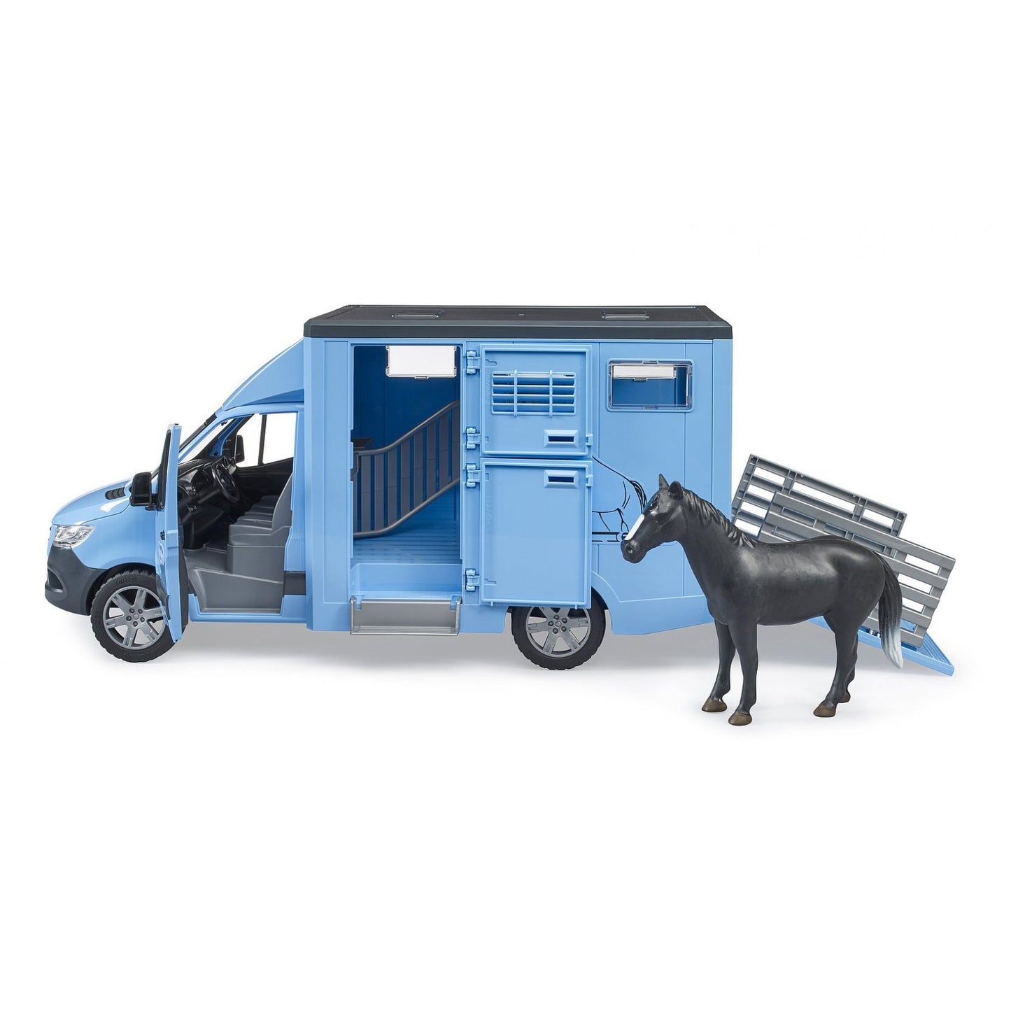 BRUDER 02674 - Transportor Mercedes-Benz Sprinter pentru animale