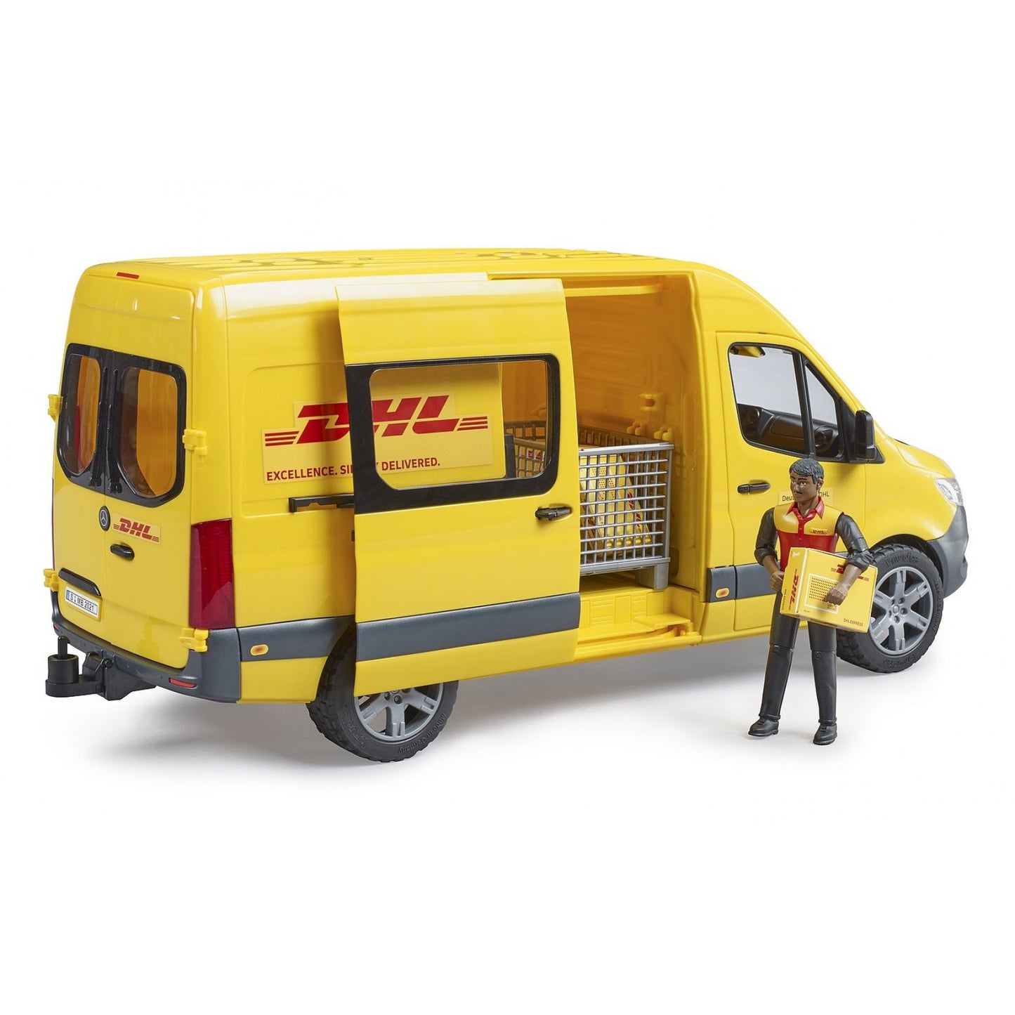BRUDER 02671 - Mercedes Sprinter DHL cu sofer