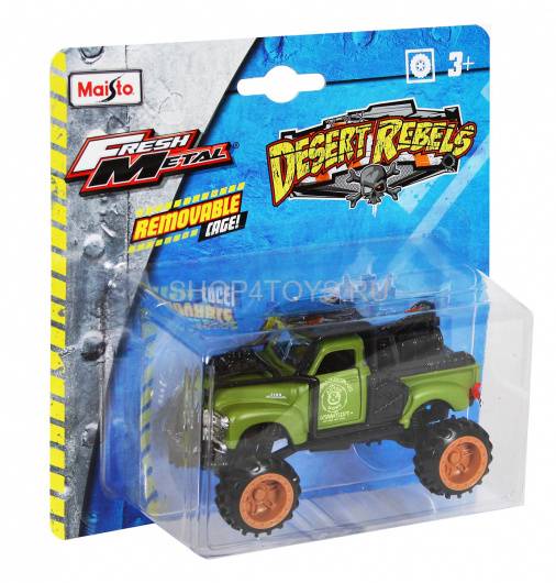 Chevrolet 3100 verde Off-road Fresh Metal Desert Rebels - 1/43 Maisto