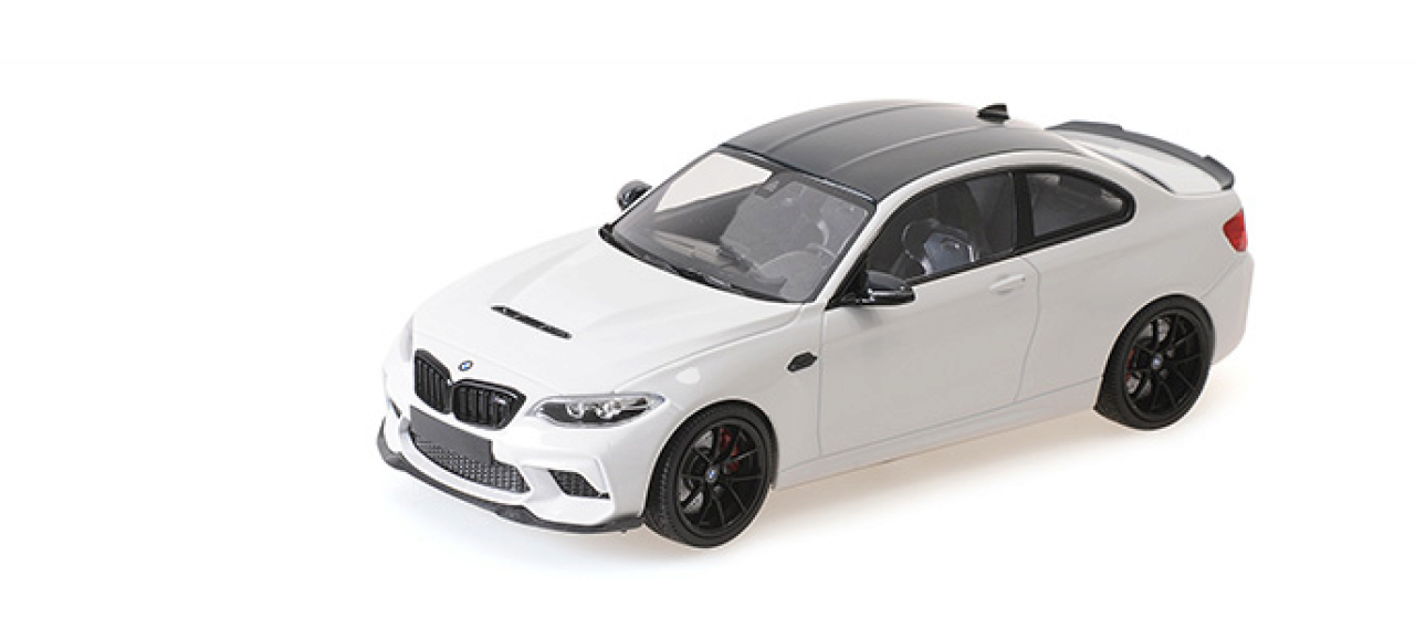 BMW M2 CS 2020 alb cu jante negre - 1/18 Minichamps