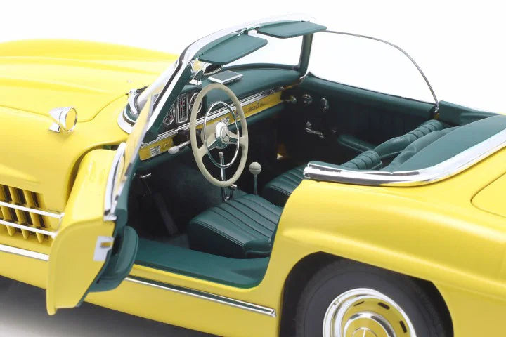 Mercedes-Benz 300SL roadster cu hardtop W198 1957 galben - 1/18 Minichamps