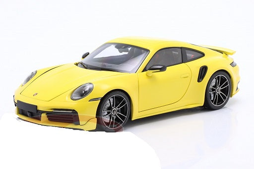 Porsche 911 Turbo S Coupe Sport Design 2021 galben - 1/18 Minichamps