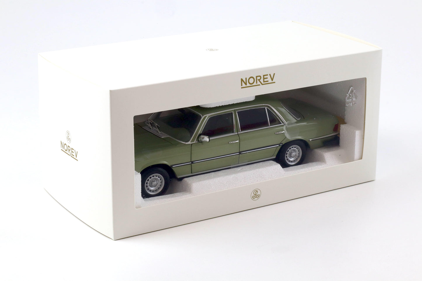 Mercedes-Benz 450 SEL US-Version 1979 silvergreen metallic - 1/18 Norev