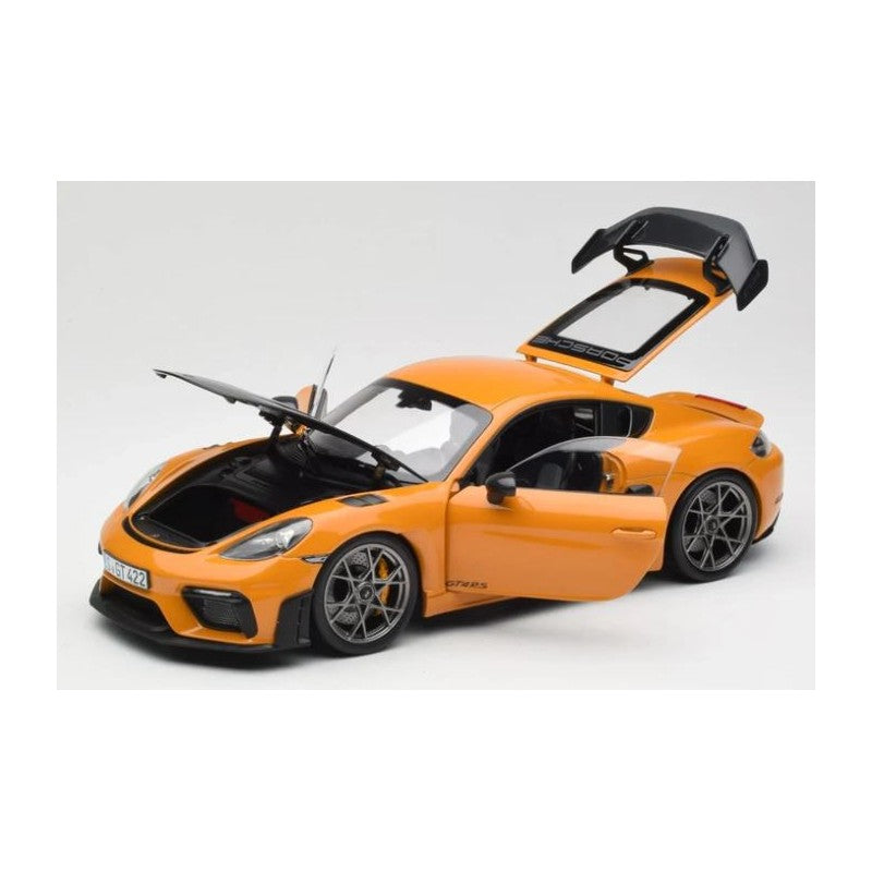 Porsche Cayman GT4 RS 2023 weissach pach bahama yellow - 1/18 Norev