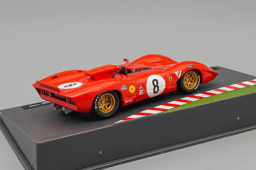 Ferrari 312P #8 1000km Spa-Francorchamps 1969 P.Rodriguez / D.Piper cu vitrina plexiglass - 1/43 Edicola