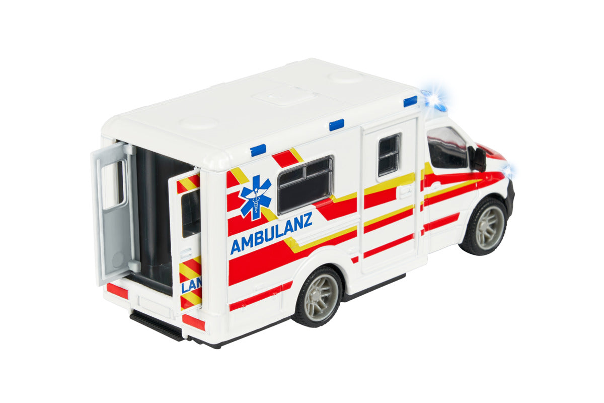 Mercedes Sprinter Ambulanta cu lumini si sunete - 1/43 Majorette